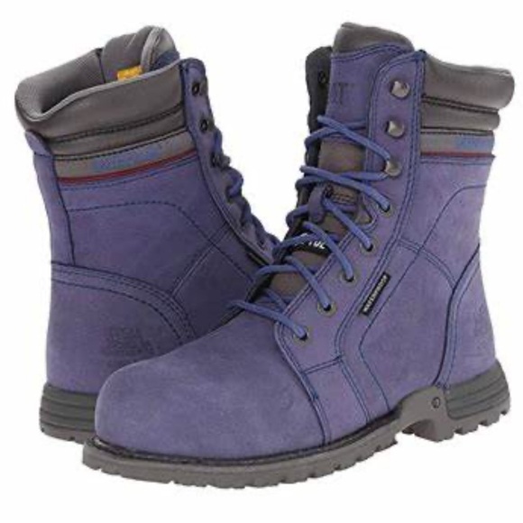 Blue Lace-Up Boots - Picture 2 of 4